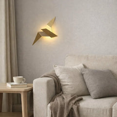 Aplique LED Pájaro Origami Moderno para Salón