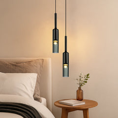 Lámpara Colgante de Botellas de Vidrio Diseño Moderno para Mesita de Noche