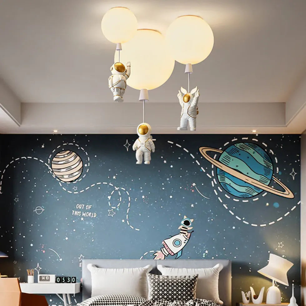 Colorful Balloon-Shaped Ceiling Lamp For Children's Room