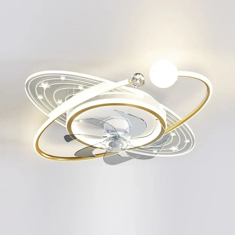 Multi-Ring Streamlined Ceiling Light for Bedroom