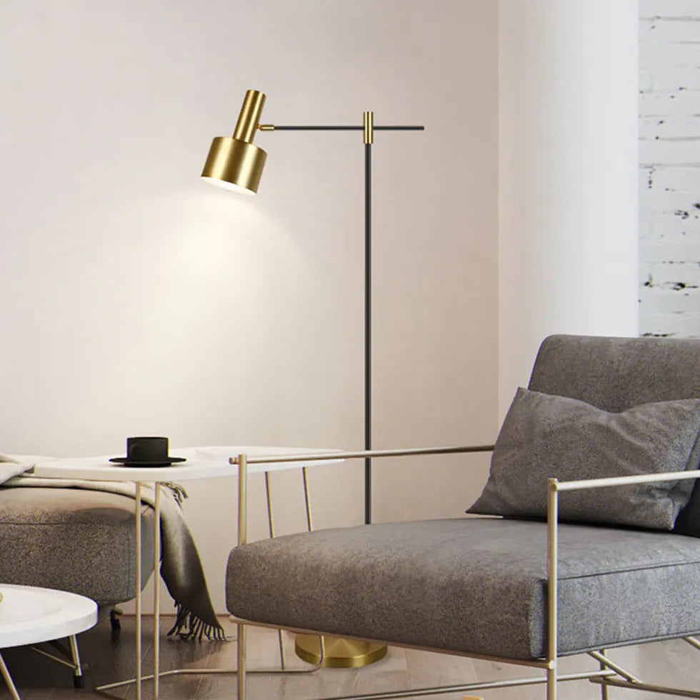 Gold Folding Adjustable Minimalist Modern Floor Lamp