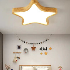 Lamparas de techo habitacion juvenil diseño nórdico en forma de estrella