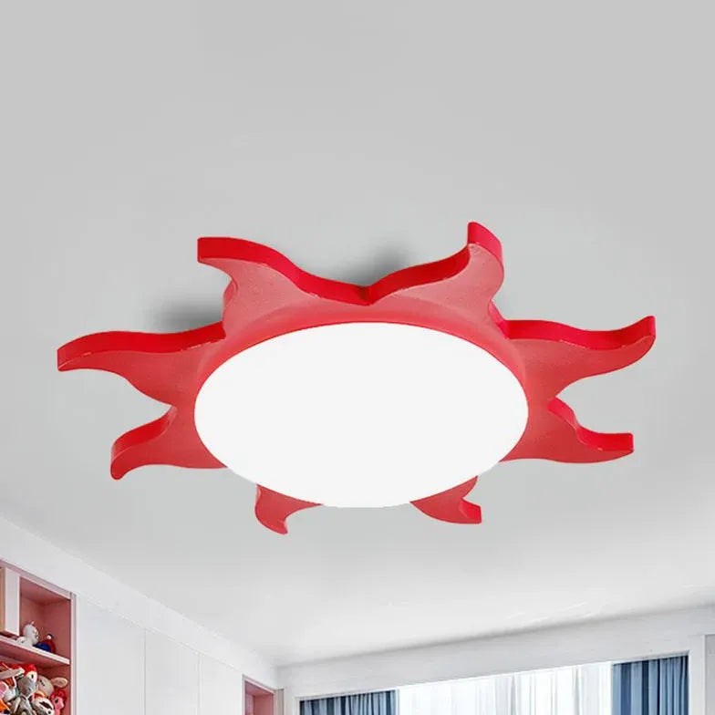 Multi-color Sunflower Shaped Bedroom Ceiling Light