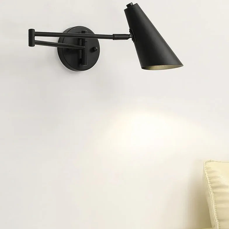 Wide Flare Adjustable Bedroom Wall Lights