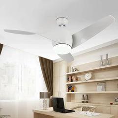 Ventilador de techo con luz estilo moderno minimalista