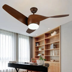 Ventilador de techo con luz estilo moderno minimalista