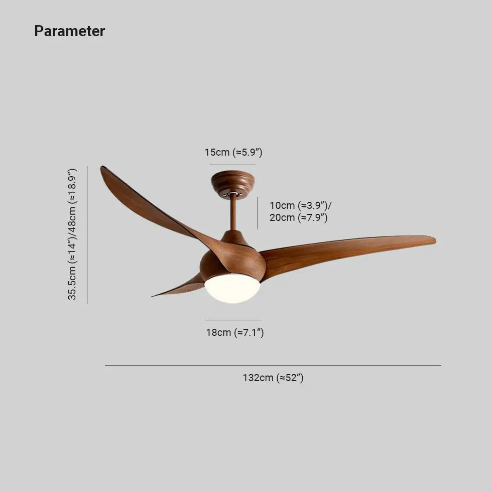 Ventilador de techo con luz 3 aspas hogar de bajo consumo