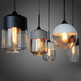 Geometric Clear Glass Modern Pendant Light