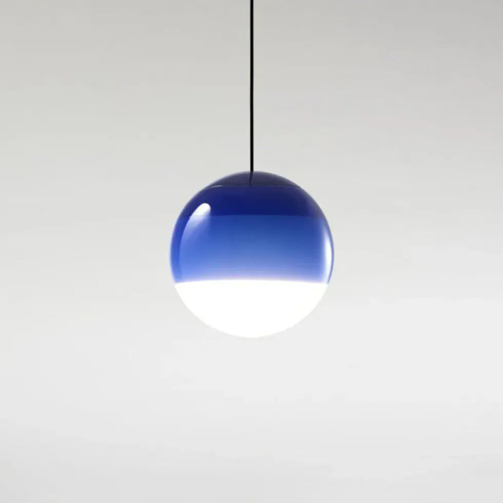 Colorful Spherical Glass Shade Modern Pendant Light