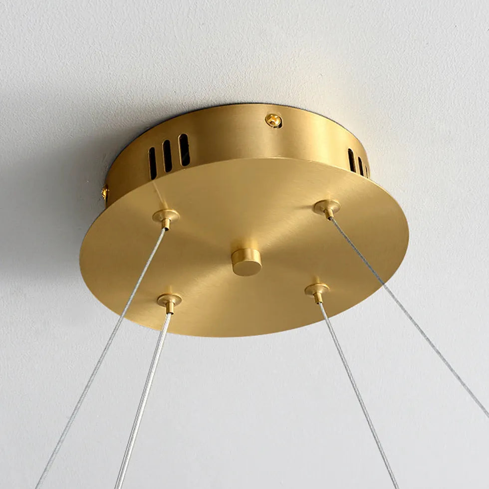 Gold Round Design Dining Pendant Light