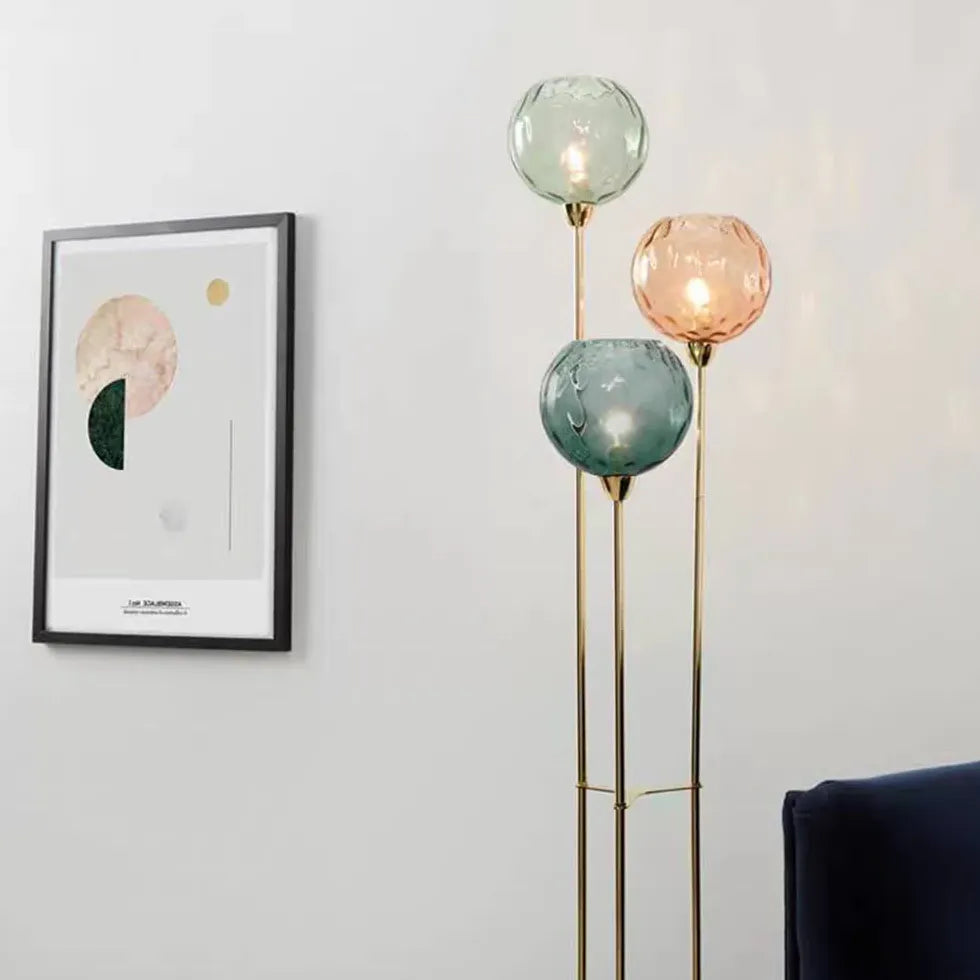 Three Colored Spheres Creative Floor Lamp