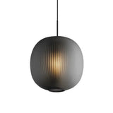 Lámpara colgante de vidrio en forma de farol moderna