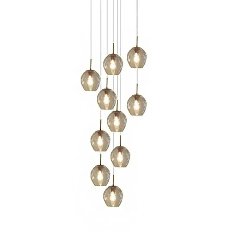 Vertical Water Drops Glass Chandelier