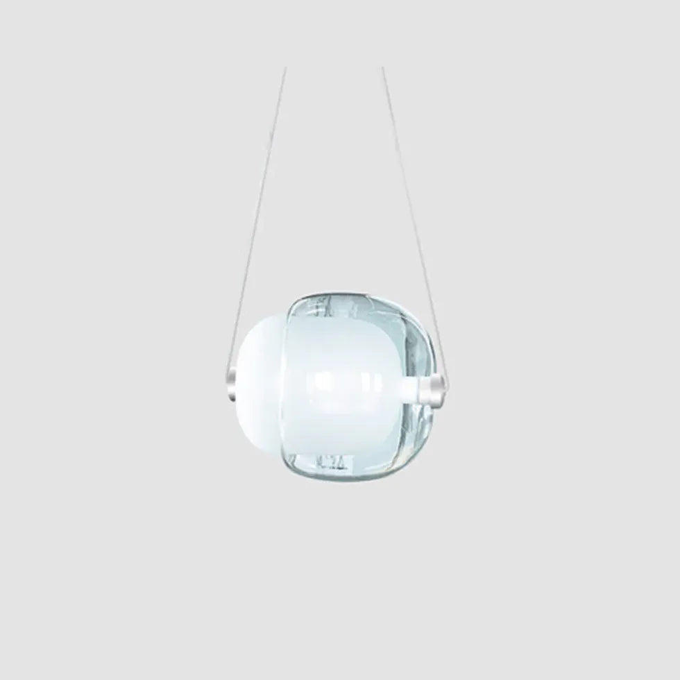 Spherical Modern Transparent Glass Pendant Light