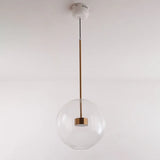 Bubble Clear Glass Gold Pendant Light