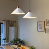 White Conical Modern Bedroom Pendant Light