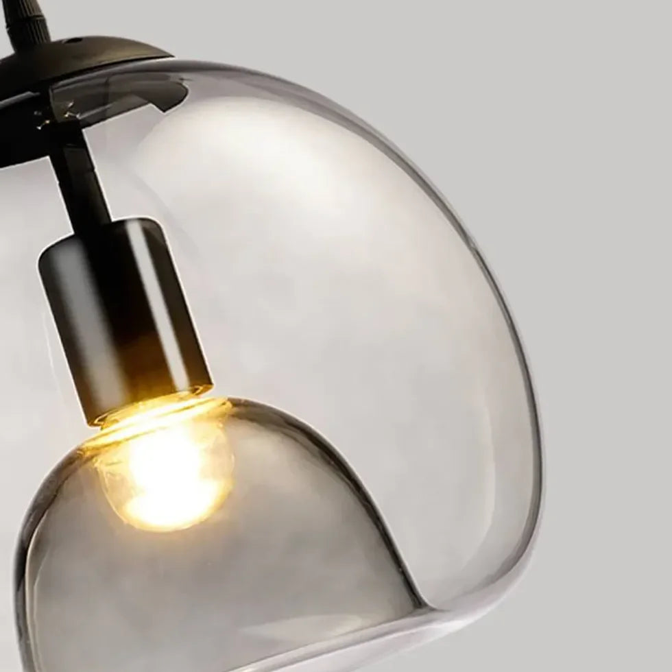 Lámpara Colgante de Vidrio en Forma de Bola Estilo Nórdico Minimalista para Mesita de Noche