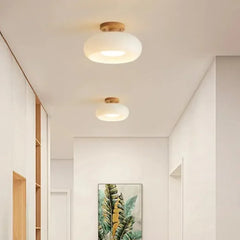 Luz de techo led estilo crema para pasillo