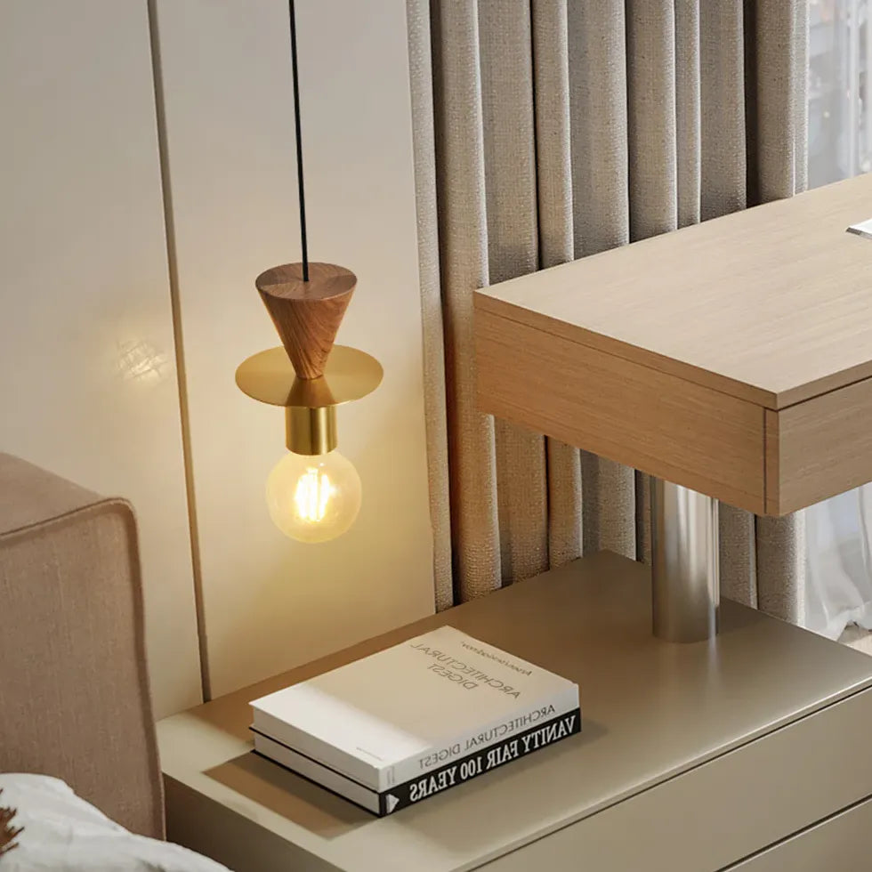 Lampara de techo metal diseño creativo minimalista para dormitorio