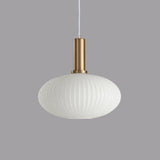 White Glass LED for Bedroom Pendant Light