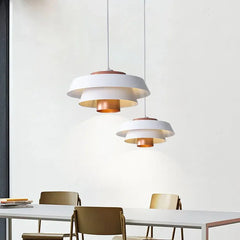 Lampara suspendida diseño retro nórdico de hierro para comedor