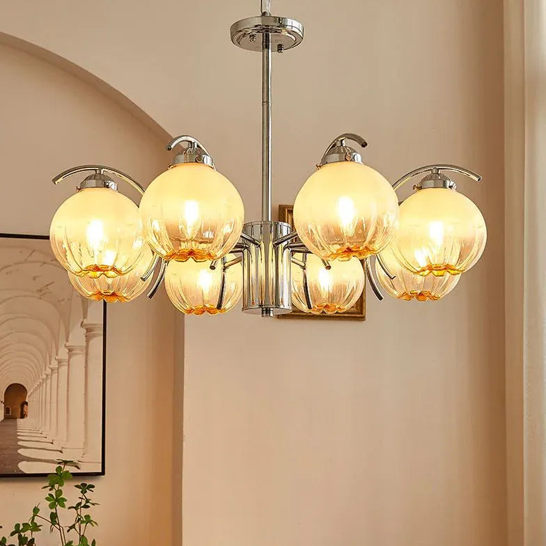 Luxury Multi-Light Vintage Glass Pendant Light