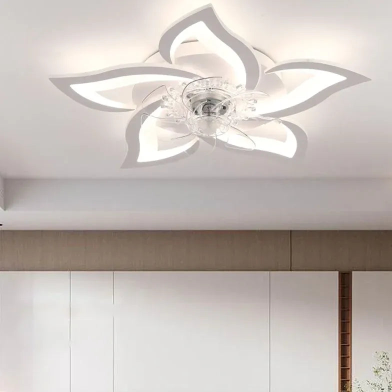 Petal Shape LED White Fan Light