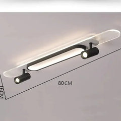Focos de cocina con luz LED negra y diseño moderno