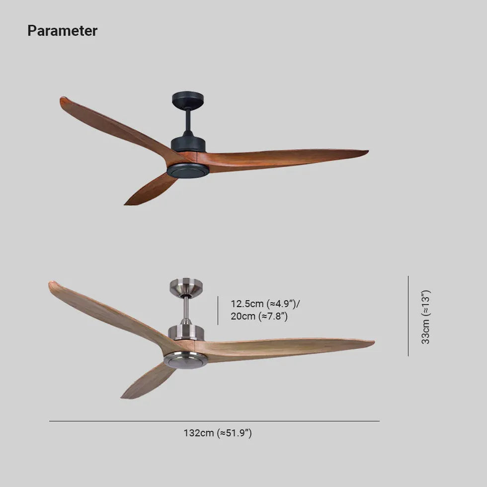 Lampara de techo madera para comedor sencillo con ventilador