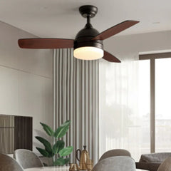 Ventilador con luz regulable para cocina moderna