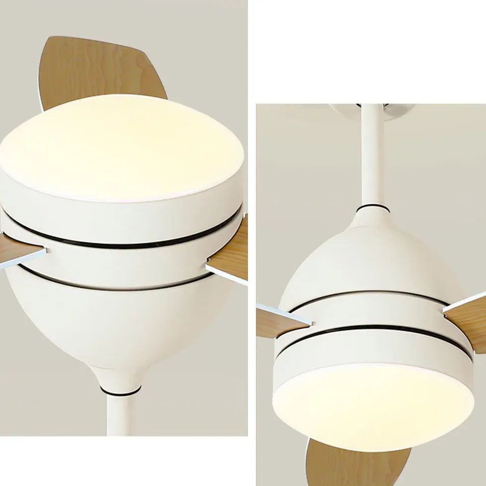 Three-Blade Modern Dining Room Fan Light