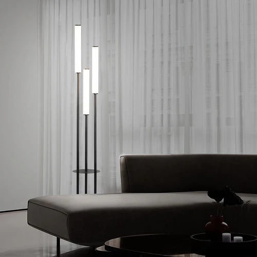 Three Slim Pole Floor Lamp