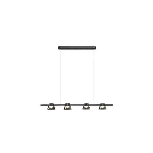 Iluminacion para la cocina lámpara de vidrio negro LED