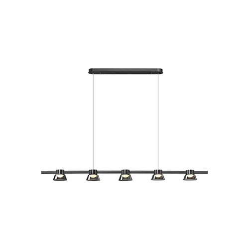 Iluminacion para la cocina lámpara de vidrio negro LED