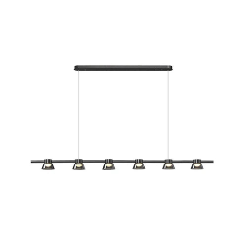 Iluminacion para la cocina lámpara de vidrio negro LED