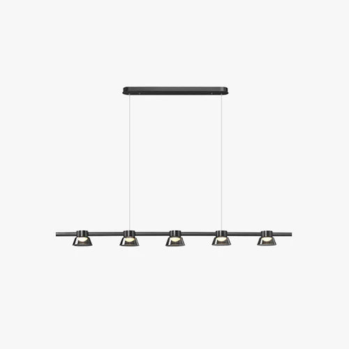 Iluminacion para la cocina lámpara de vidrio negro LED