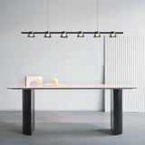 Iluminacion para la cocina lámpara de vidrio negro LED