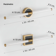 Aplique LED de espejo de baño moderno largo IP44