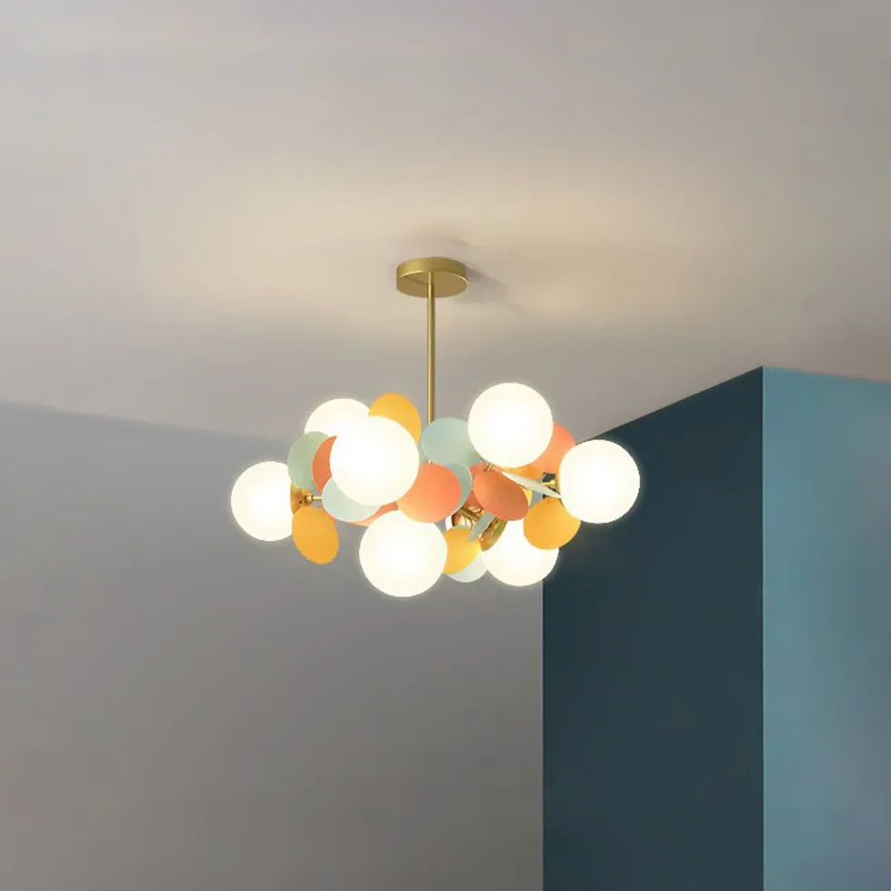 Colorful Flower Design Modern Chandelier