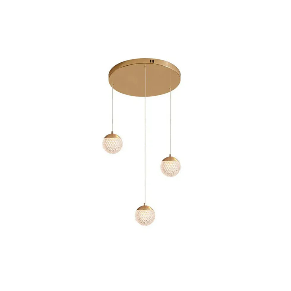 Spherical Multi-Head Luxury Hall Pendant Light