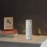 Cylindrical Butterfly Hollow Metal Black Floor Lamp