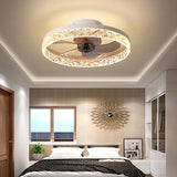 Black Round Ceiling Fan Pendant Light