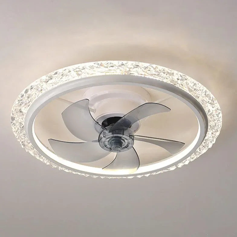 Round LED Ceiling Fan Pendant Light