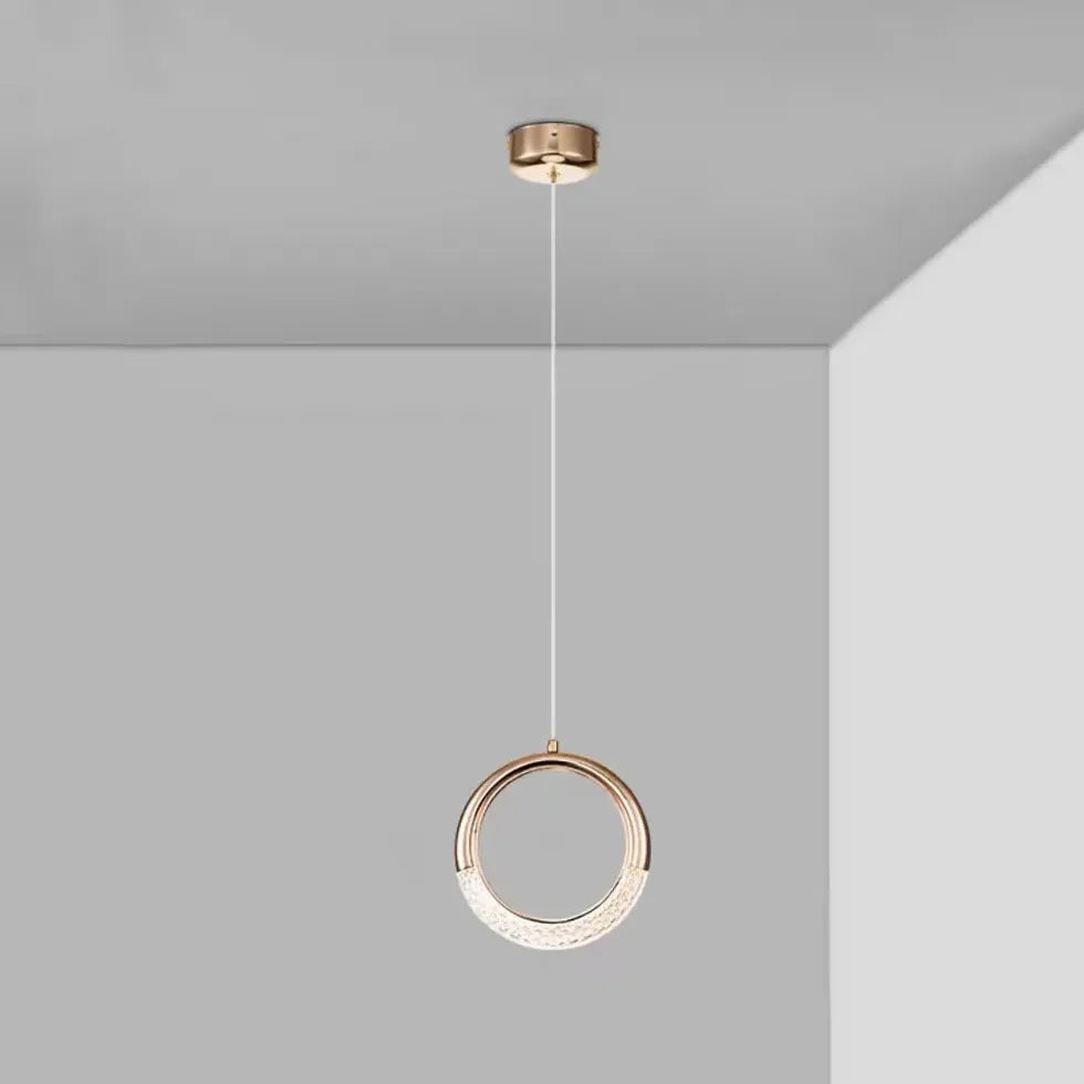 Crystal Single-Head Minimalist Modern Pendant Light