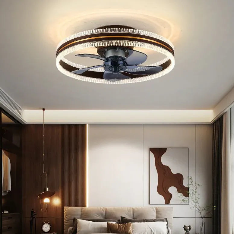 Two-Tone Ring Ceiling Fan with Light