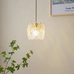 Lámpara colgante vidrio vintage diseño para dormitorio moderno