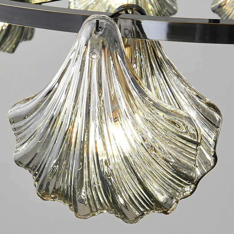 Luxurious Gold Glass for Living Room Pendant Light