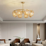 Luxurious Gold Glass for Living Room Pendant Light