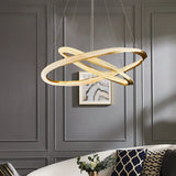 Crossed Ring Minimalist Modern Pendant Light