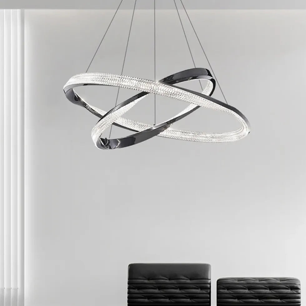 Crossed Ring Minimalist Modern Pendant Light